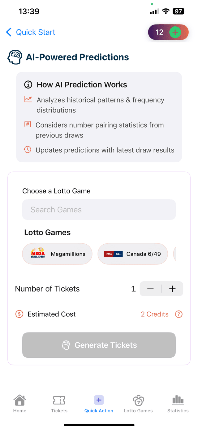 AI-powered number generation suggestions